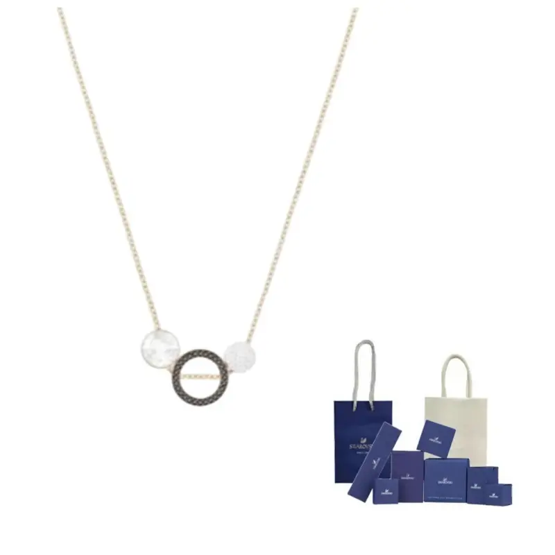 

Swarovski Металлическое, Rose Gold Plated, Rhodium Plated, Crystal ожерелье Women's Gold