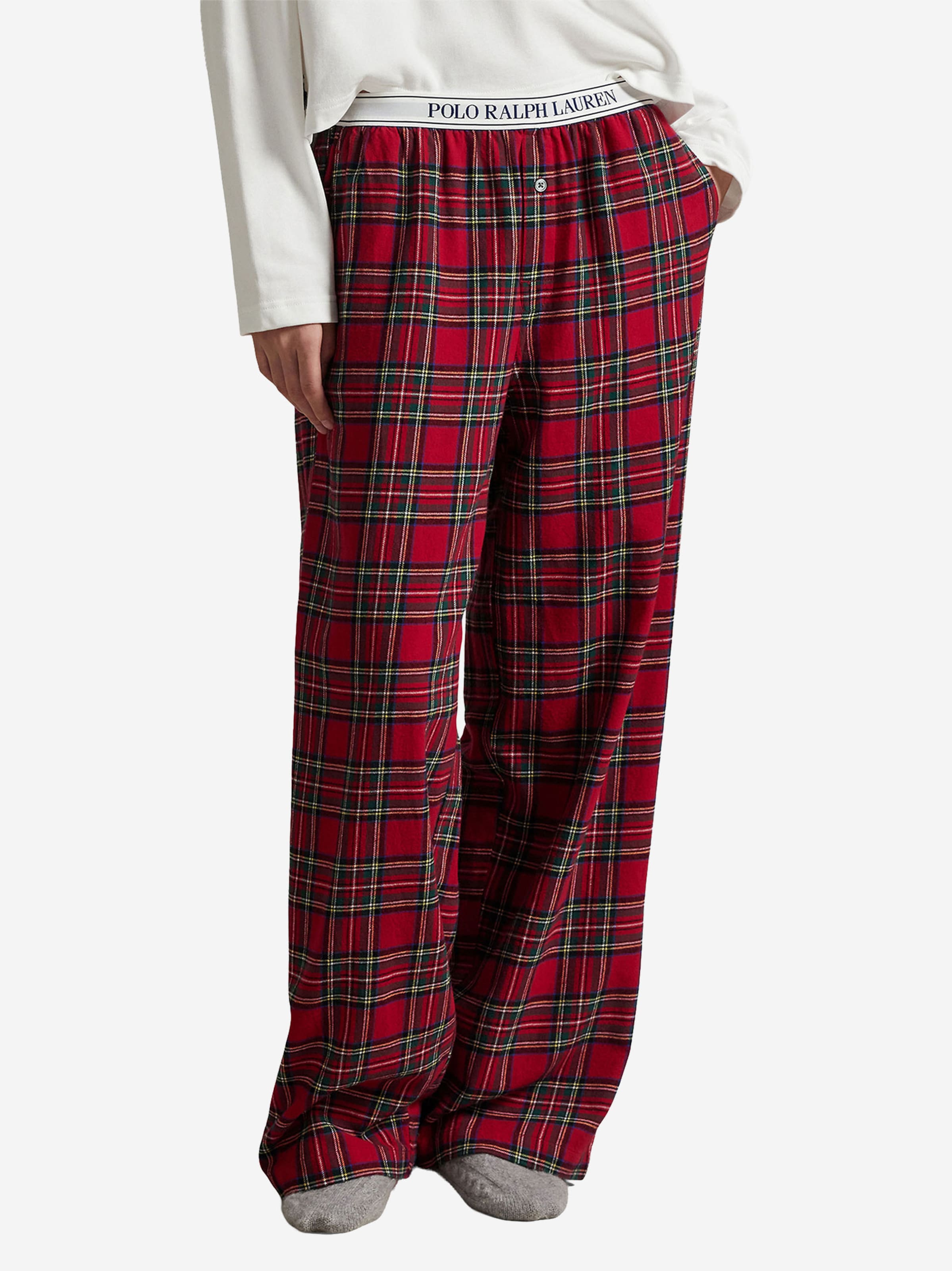 Polo Ralph Lauren Пижамные штаны 'Cozy Flannel' в цветах Yellow, Red, Black — фото 2