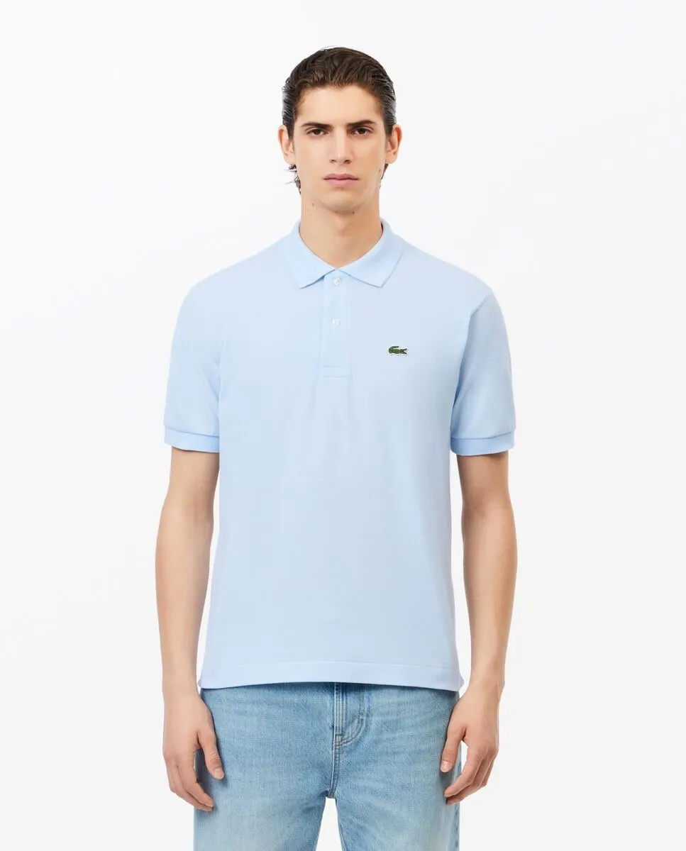 

Классическая мужская поло из пике с коротким рукавом Lacoste, светло-голубой