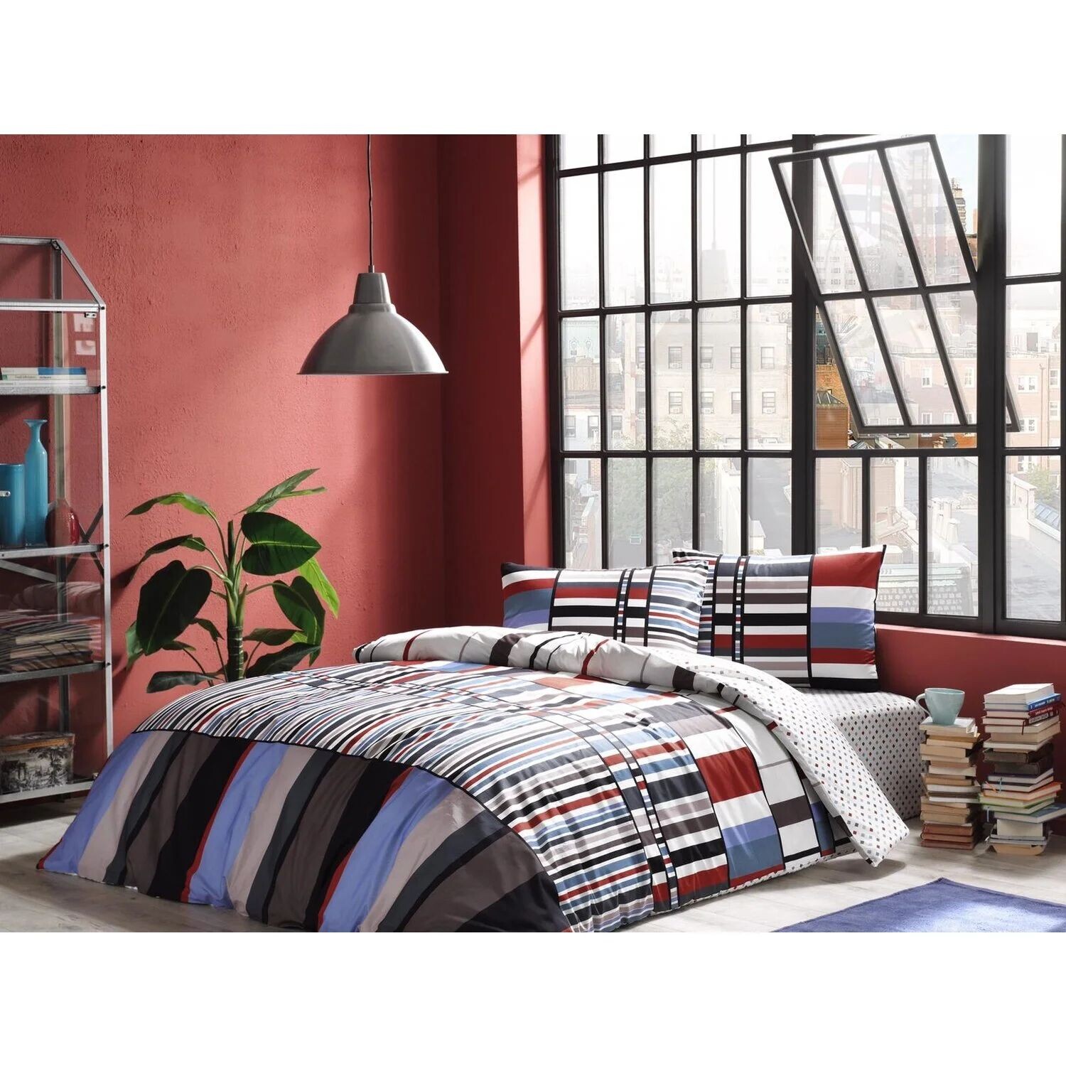 

Комплект постельного белья Tac Foster Blue