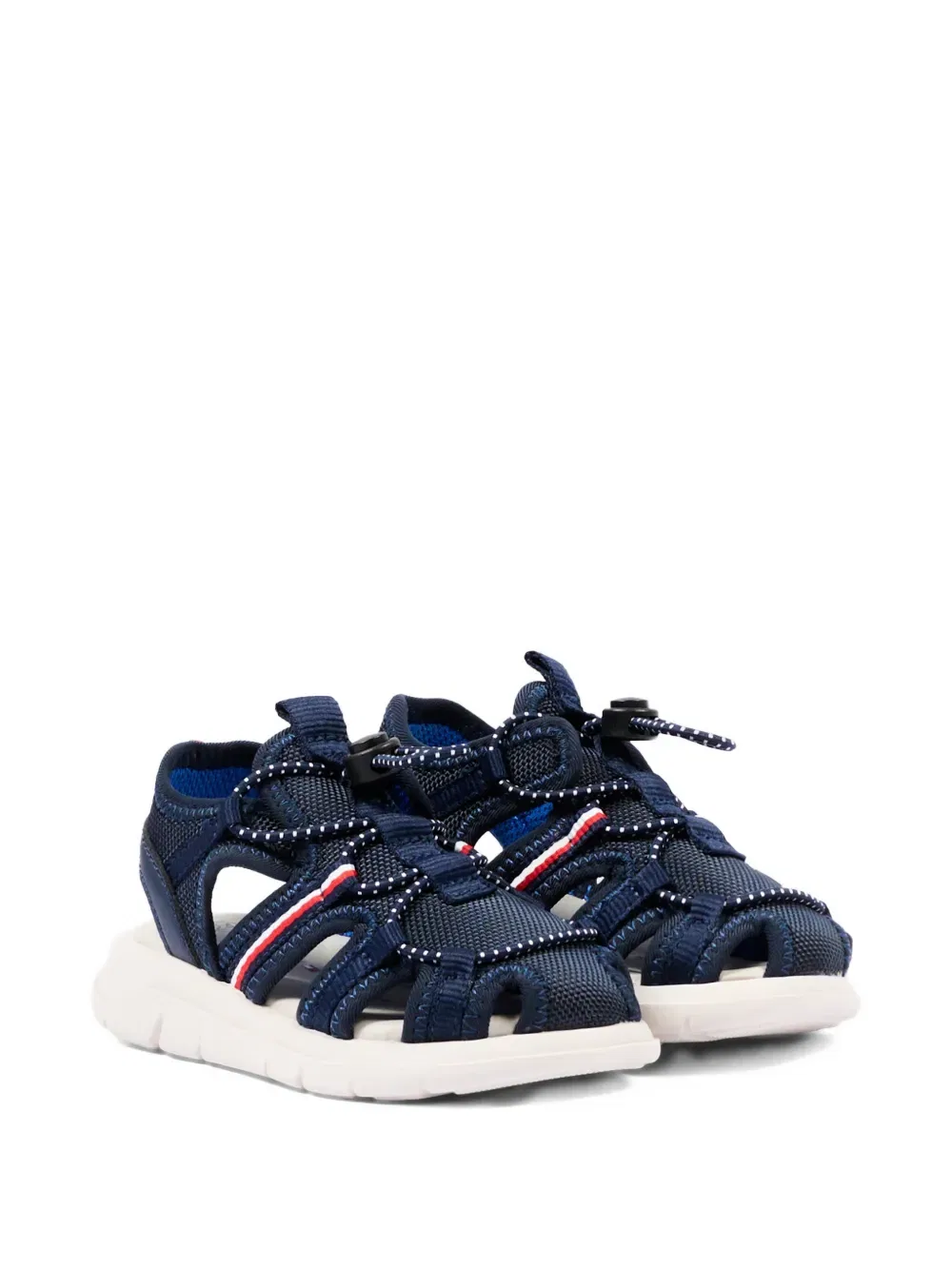 Сандалии в полоску из тесьмы Tommy Hilfiger Junior, синий