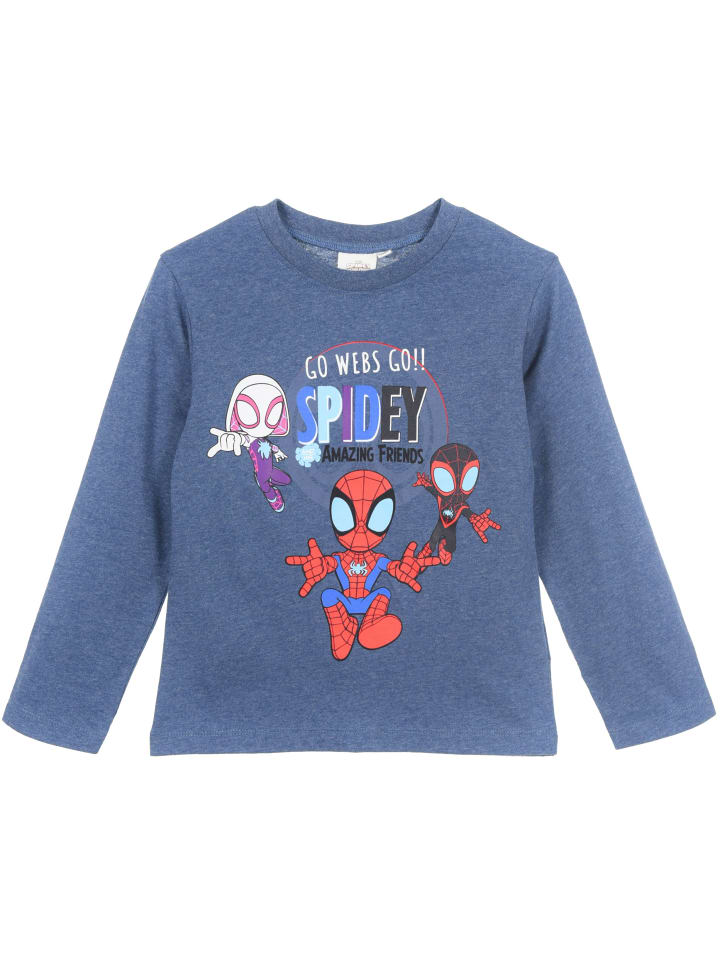 

Рубашка с длинным рукавом Spiderman, синий