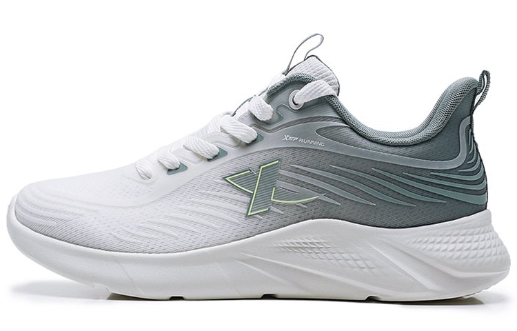 

XTEP Амортизирующие дышащие легкие низкие кроссовки мужские бело-серые Sail White/Cat-Eye Gray, цвет Sail White/Cat-Eye Gray