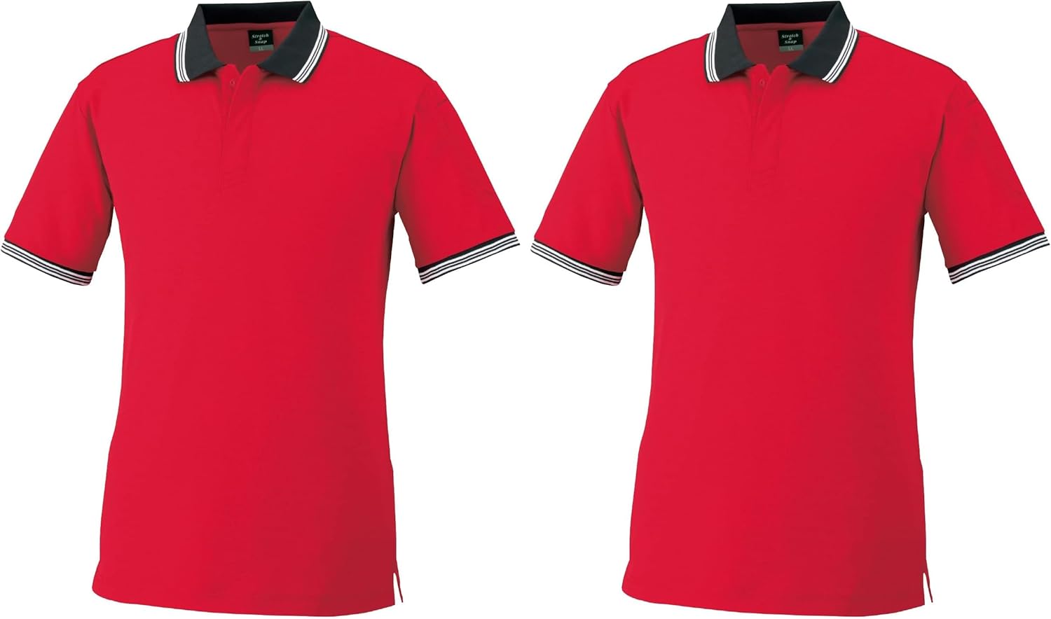 

Поло Oguraya POLOIZM 370 с коротким рукавом и застежкой на кнопки. Эластичная ткань Kokuraya, красный