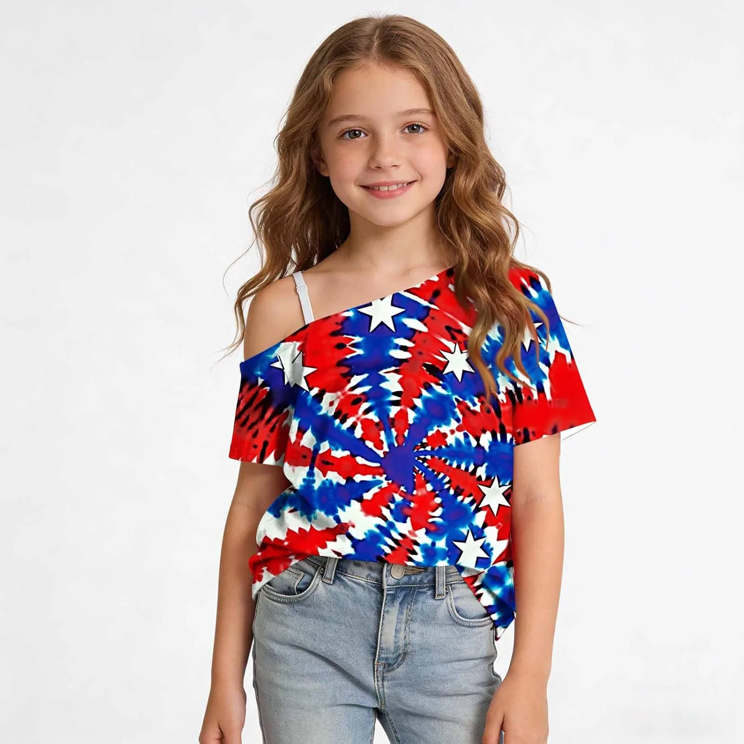 Футболка для девочек Patriotic Graphic Tees Zzalalana, мультиколор 35 — фото 2