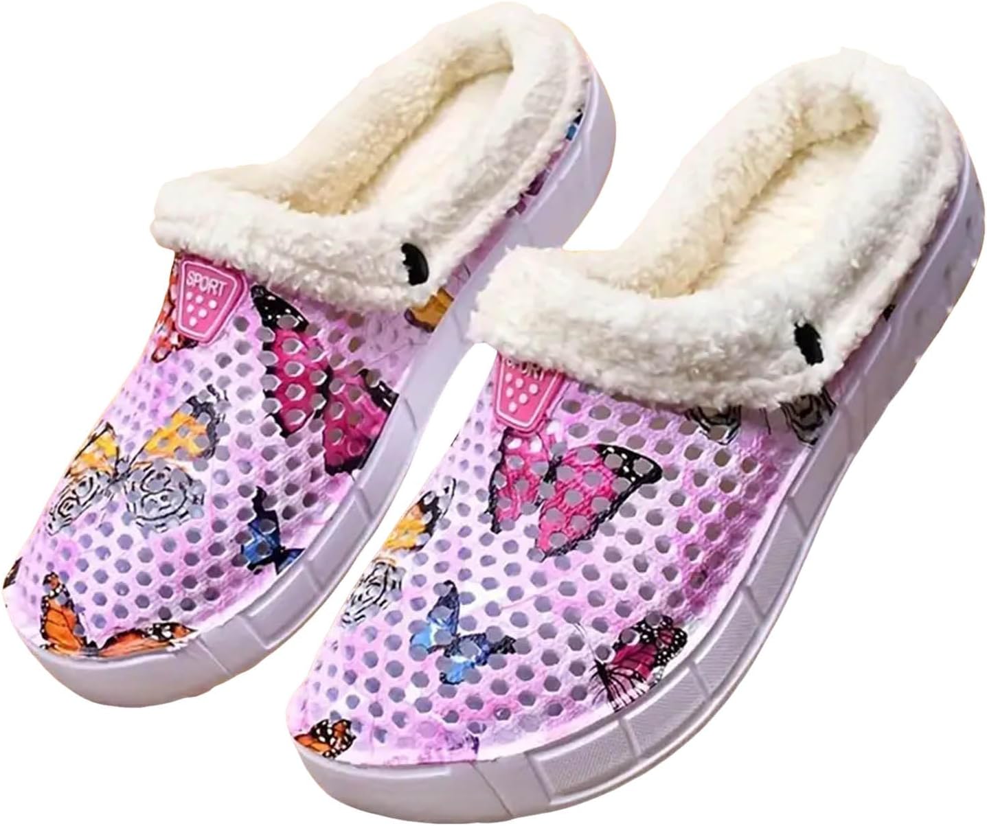 

Женские тапочки с поддержкой свода стопы, широкие кожаные мюли-клоги с искусственным мехом и хлопковой подкладкой, теплые мягкие плюшевые тапочки с эффектом памяти, домашние тапочки на липучке, зимние, для дома и улицы, туфли-лоферы Jyswoshoe, р...