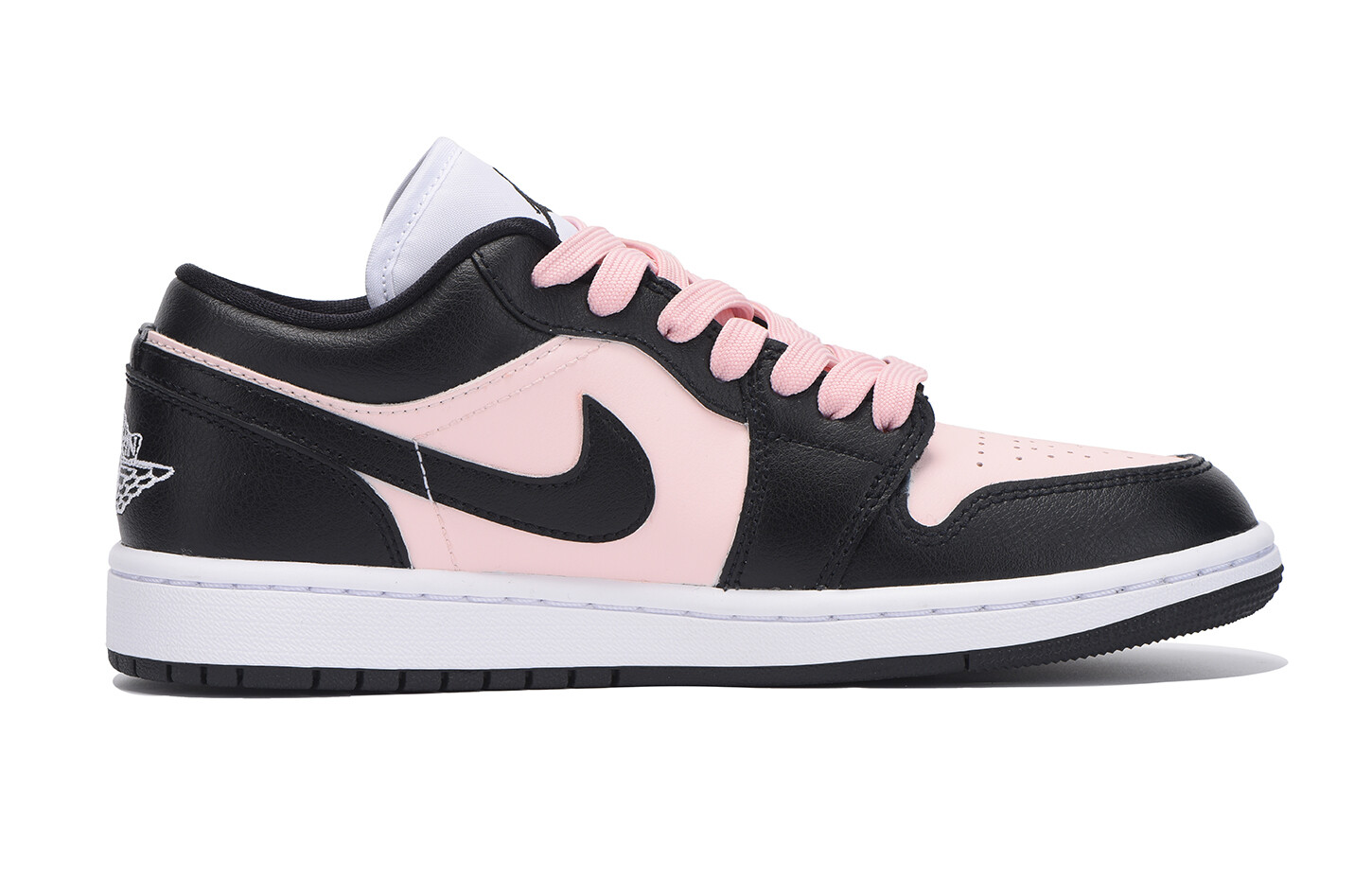 Jordan Air Jordan 1 винтажные баскетбольные кроссовки женские, Black/Pink — фото 3
