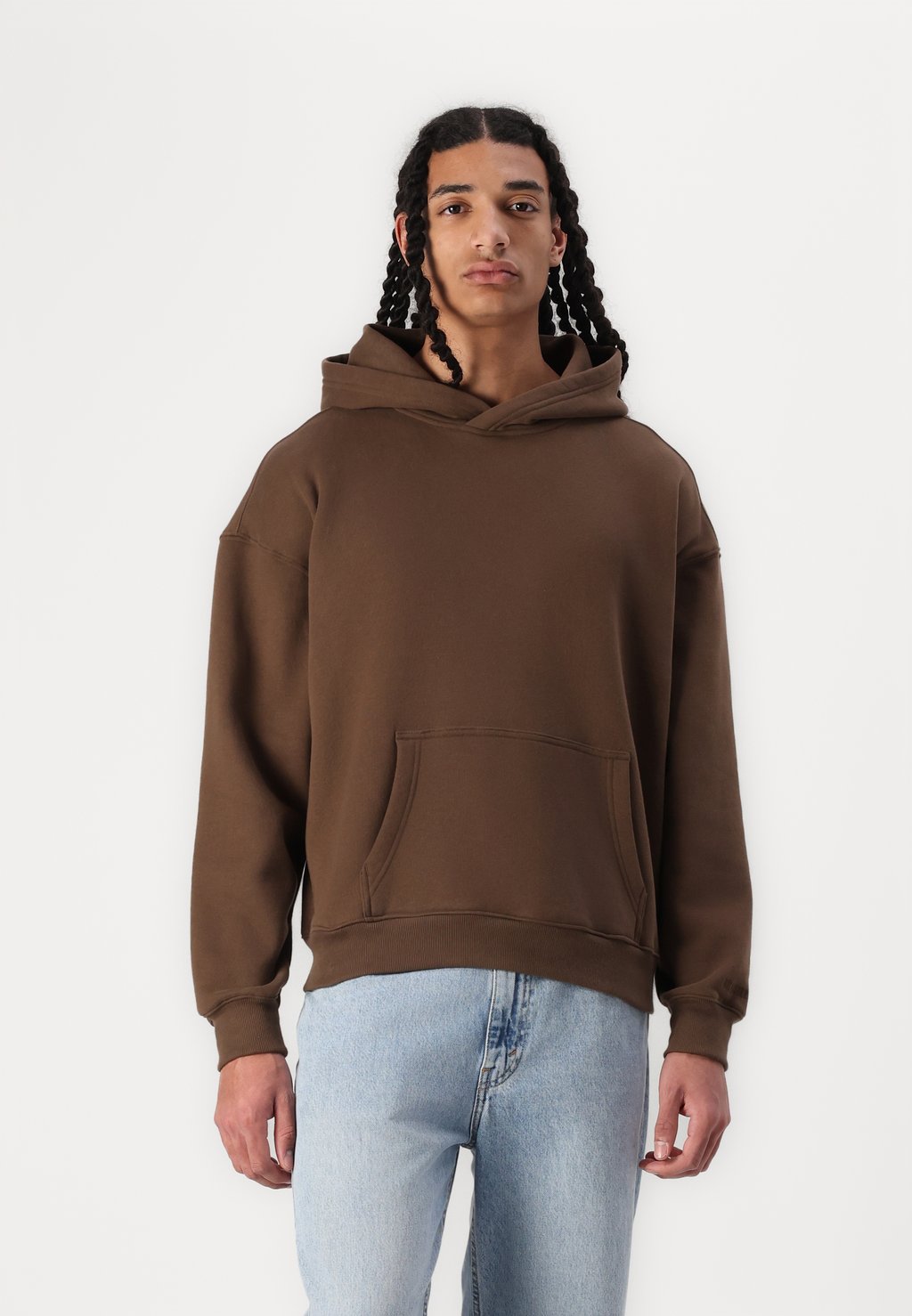 

Толстовка с капюшоном WEBEX BOXY - Sweatshirt Hollister Co., коричневый