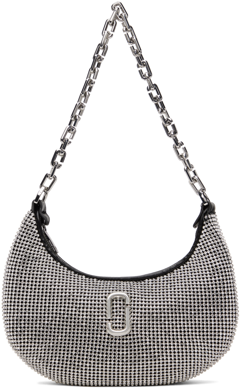

Серебряная сумка «The Rhinestone Small Curve» Marc Jacobs