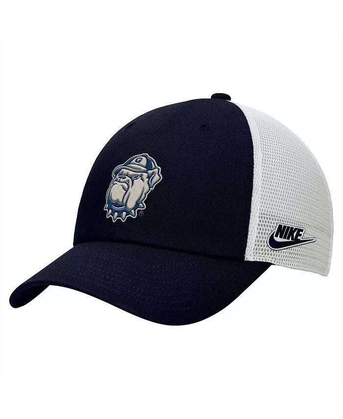 

Мужская темно-синяя/белая регулируемая кепка водителя грузовика Georgetown Hoyas Club Nike