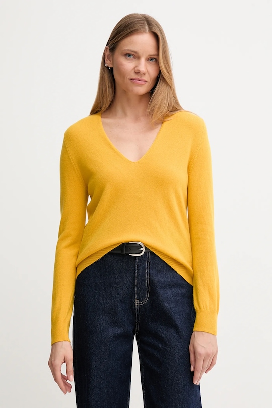 

Шерстяной свитер United Colors Of Benetton, желтый