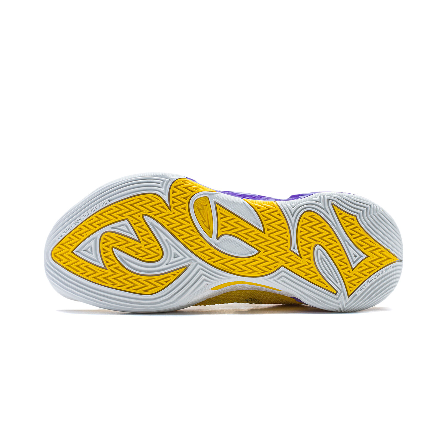 Кроссовки Li Ning Lining City 12 Basketball, желтый/фиолетовый — фото 2