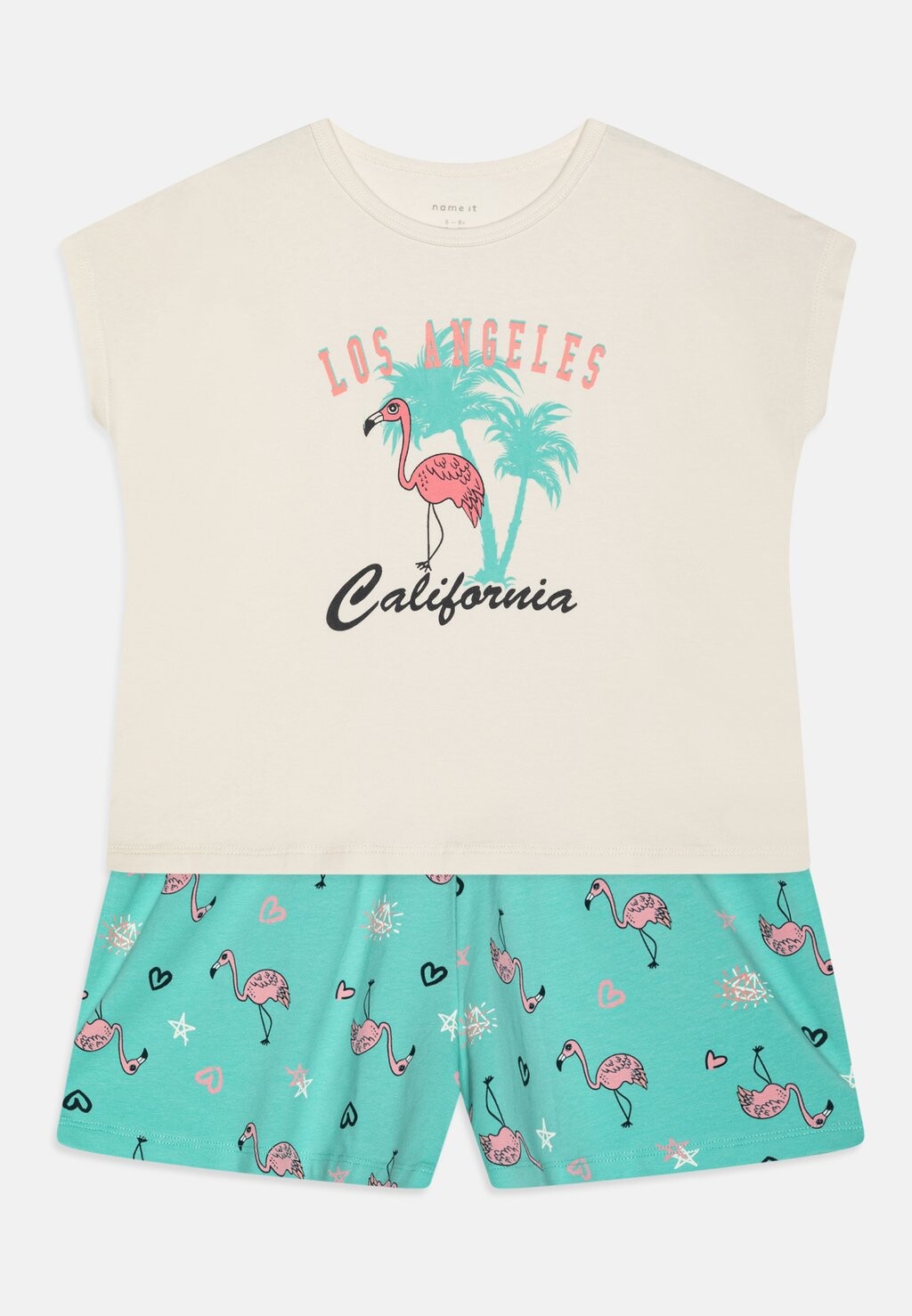 

Комплект одежды для сна NKFNIGHTSET FLAMINGOS SET Name it, цвет pool blue