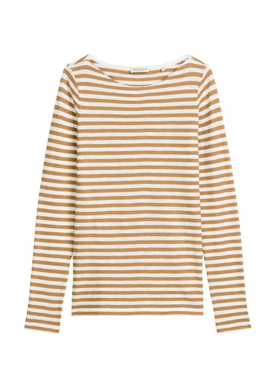 

Лонгслив Marc OPolo, Beige/Dark beige