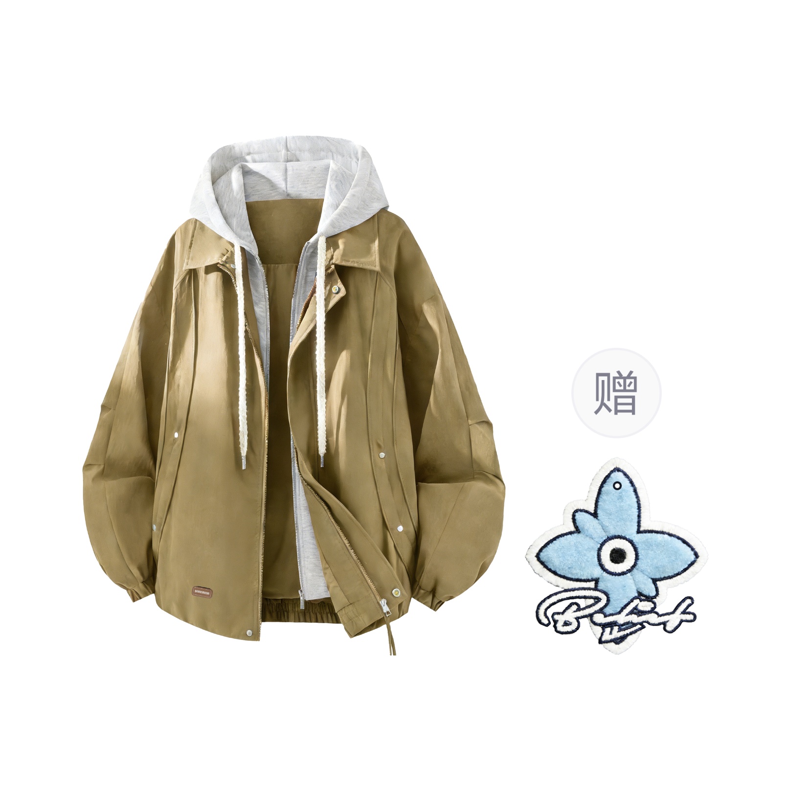 

Куртка Unisex Hooded Moderate Others WARRIOR, хаки[giveaway brand scented sachet charm]