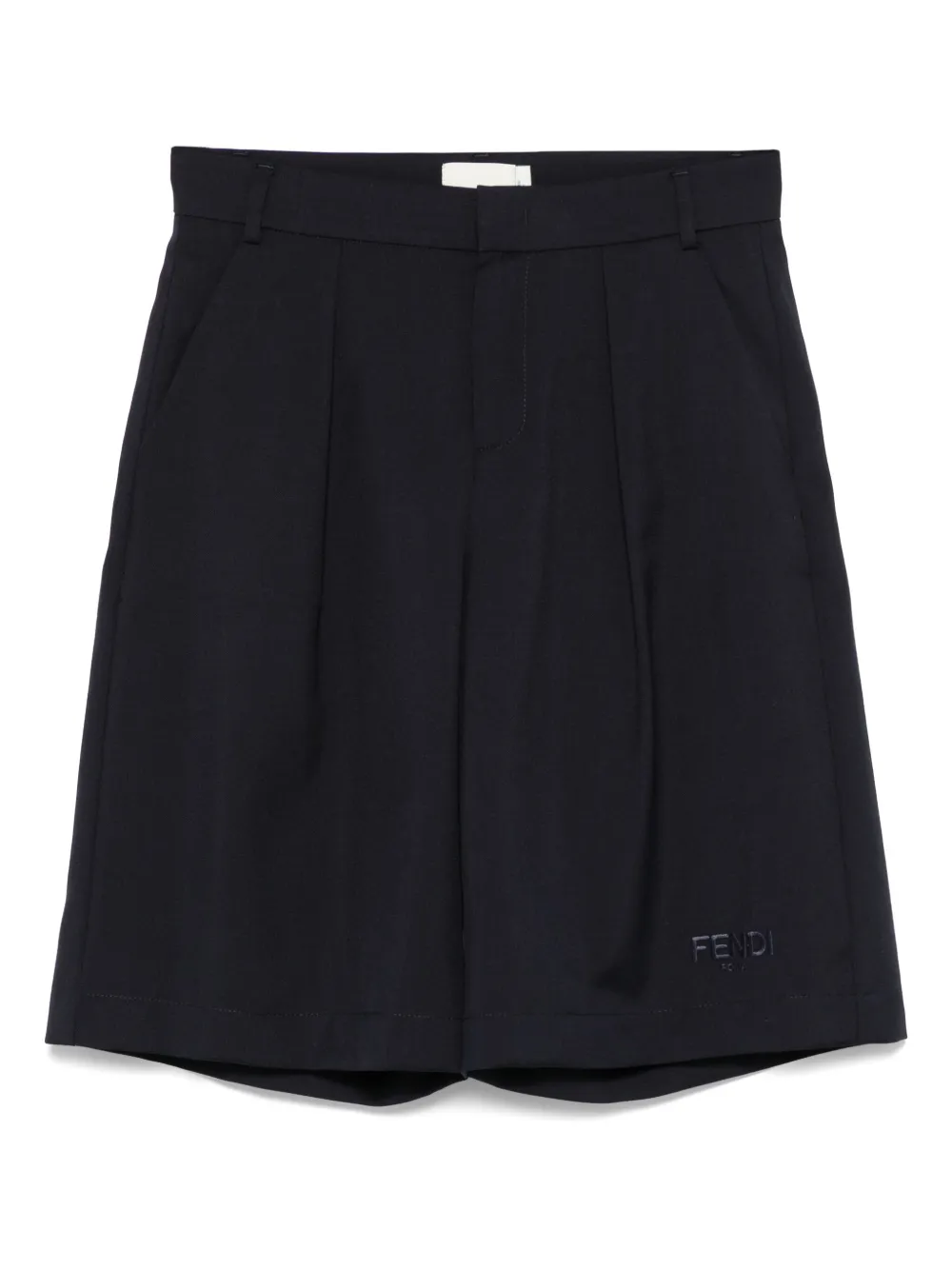 

Шорты с нашивкой-логотипом FENDI KIDS, синий