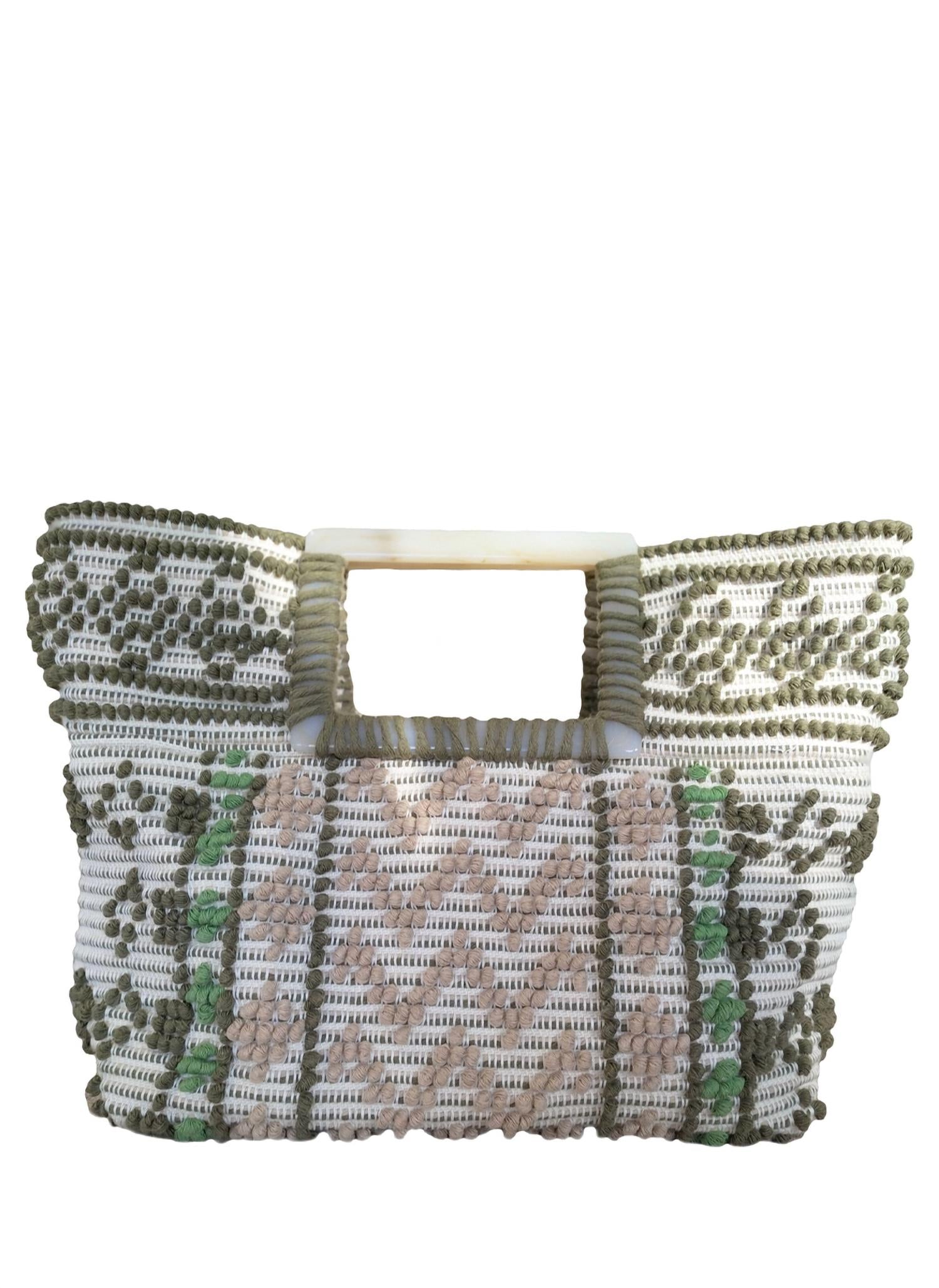 

Женская плетеная сумка Clara в цвете шалфей Casa Isota, Sage