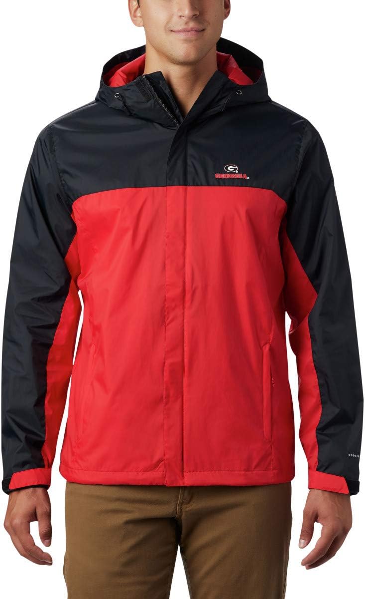 

Columbia NCAA мужская куртка Glennaker Storm, Uga - Black, Bright Red