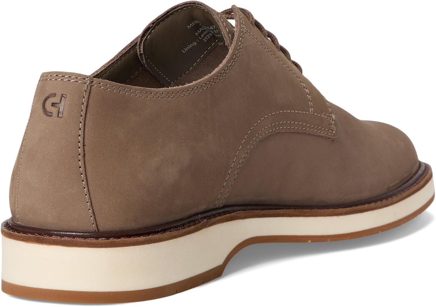 Мужские оксфорды Cole Haan Morse Grand с простым носком, Morel Nubuck/Silver Birch — фото 3