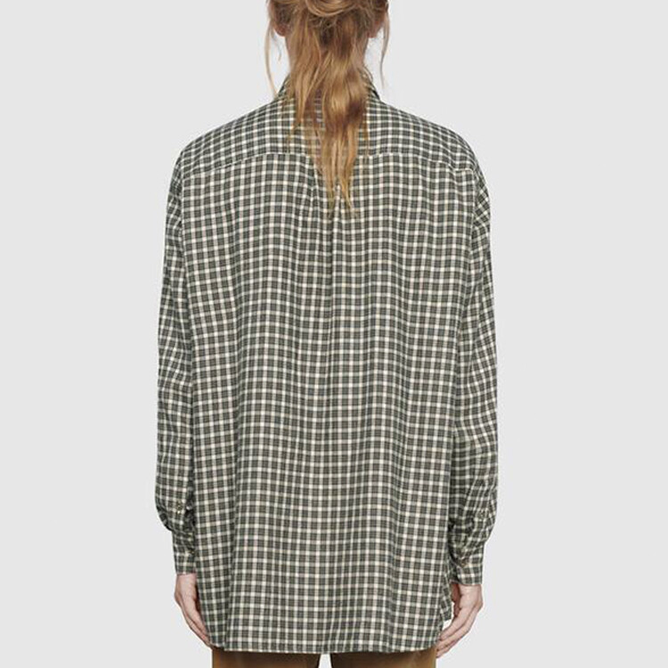 Рубашка мужская Gucci, клетка Tricolor check, зеленый/белый — фото 3