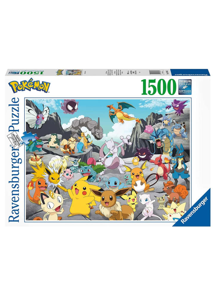 

Пазл из 1500 деталей | Пикачу и друзья | Покемоны | Ravensburger