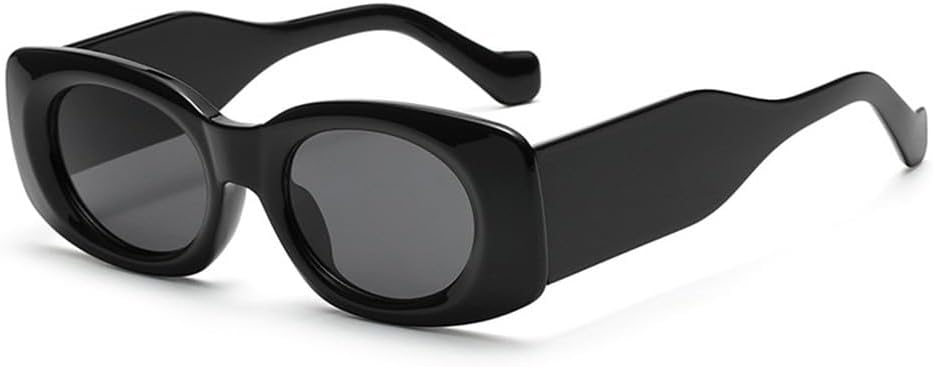 

Солнцезащитные очки UV400 с защитой от УФ-излучения, овальные, с градиентным переходом цвета, с широкими дужками, подходят для женщин и мужчин, для бега и занятий спортом на открытом воздухе UYPTK, Black Grey