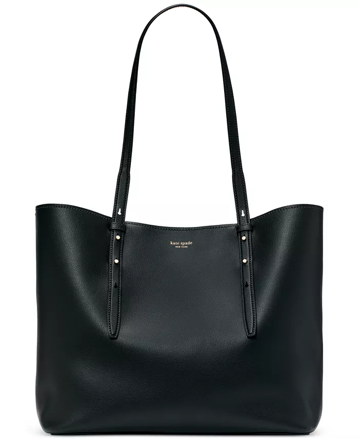 

Средняя кожаная сумка-тоут Do It All kate spade new york, черный