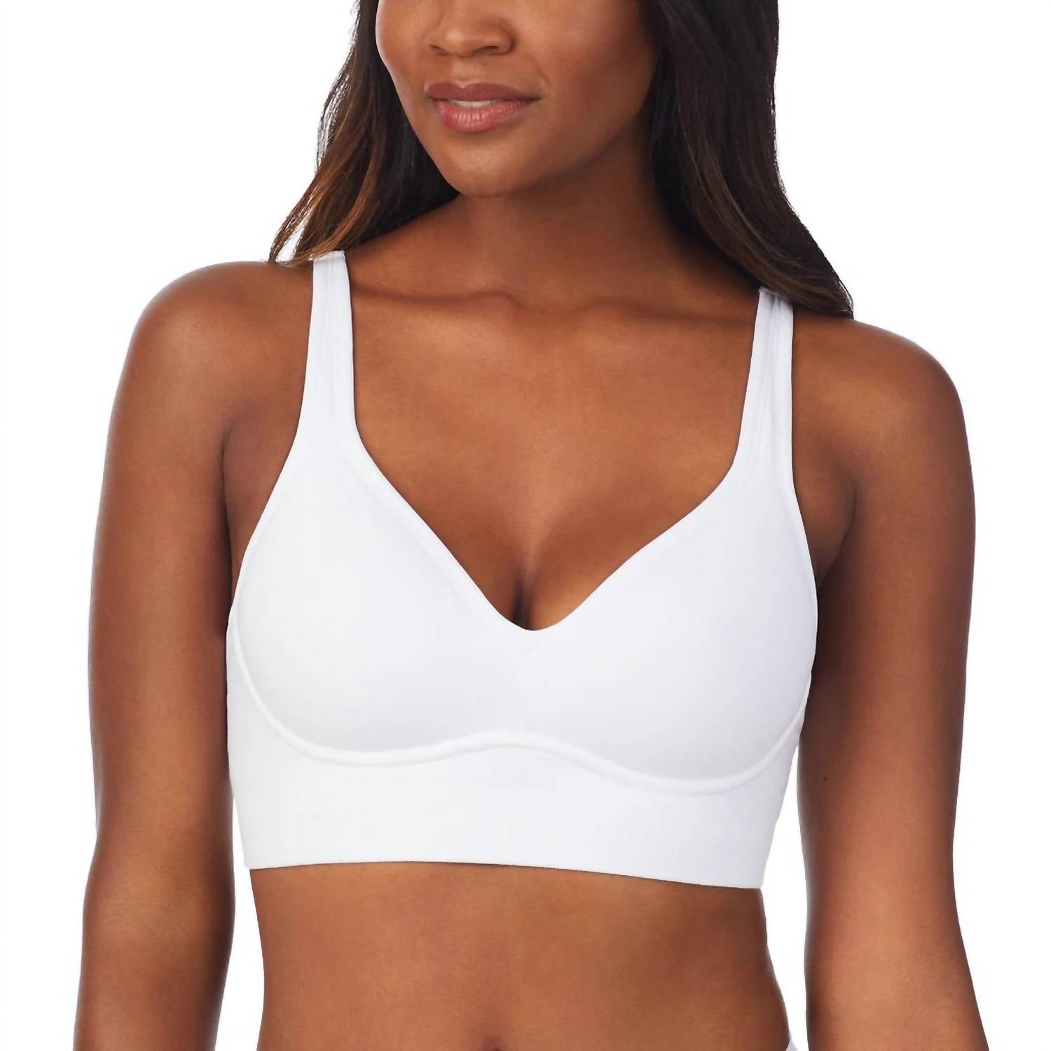 

Бюстгальтер Cabana Cotton Seamless Built Up Wirefree в белом цвете On Gossamer