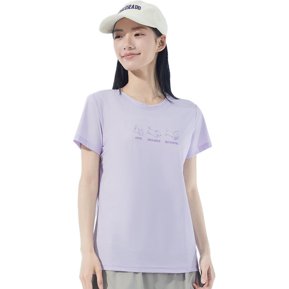 

361° Футболка Women's Dark Eggplant Purple Crew Neck Moderate Straight Fit