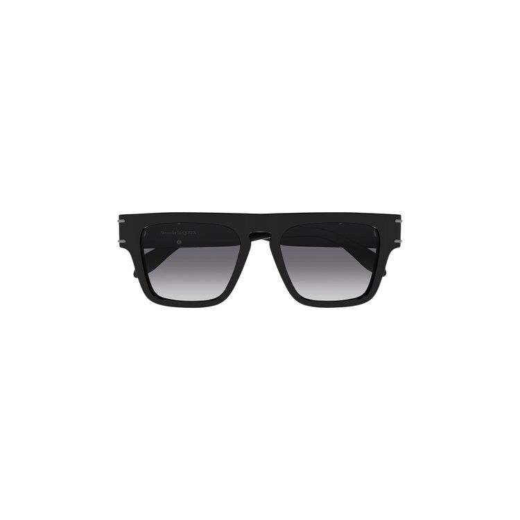 

Солнцезащитные очки Alexander McQueen Flat Top Square Sunglasses, черный