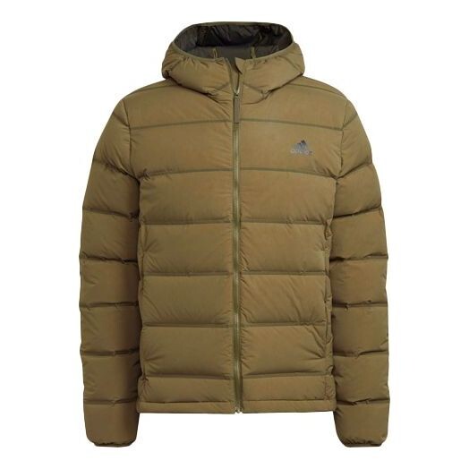 

Пуховик adidas Helionic S H J Outdoor Stay Warm hooded down Jacket Green, мультиколор