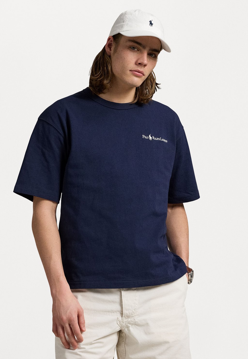 

Базовая футболка RELAXED FIT LOGO Polo Ralph Lauren, темно-синий