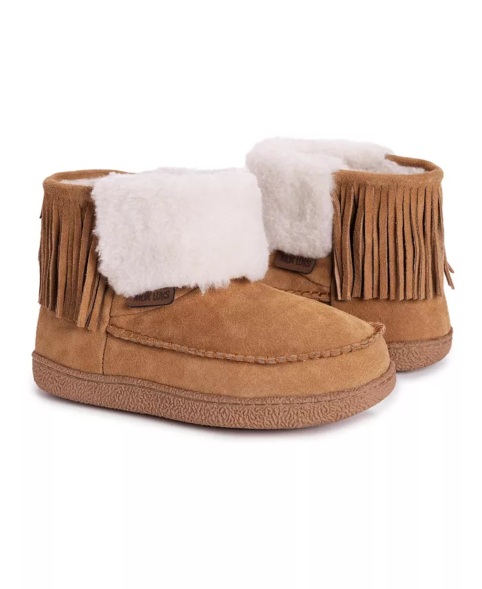 Женские тапочки Veroni Bootie MUK LUKS, коричневый/бежевый — фото 4