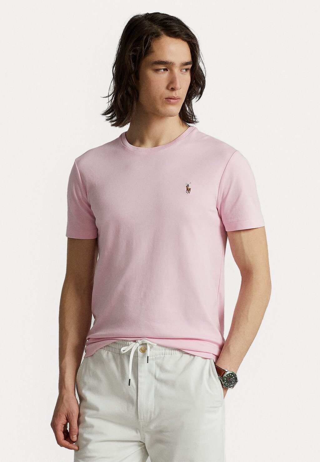 

Базовая футболка КОРОТКИЙ РУКАВ Polo Ralph Lauren, карамельно-розовый