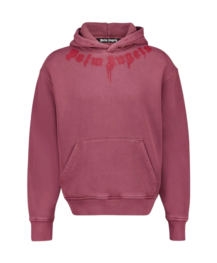 

Толстовка с логотипом на воротнике. Palm Angels, коричневый