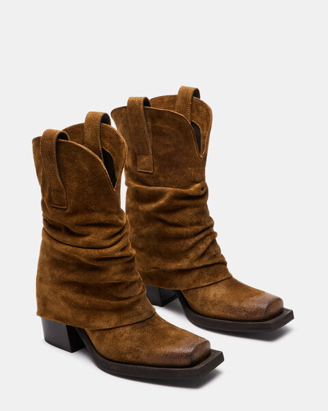Ботинки женские Steve Madden на каблуке, бежевый — фото 2