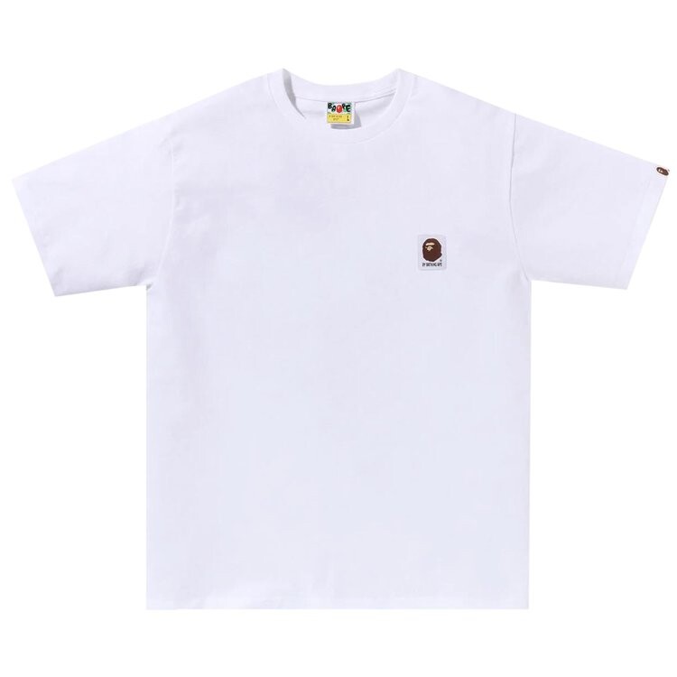 

Футболка BAPE Ape Head Label 'White', белый