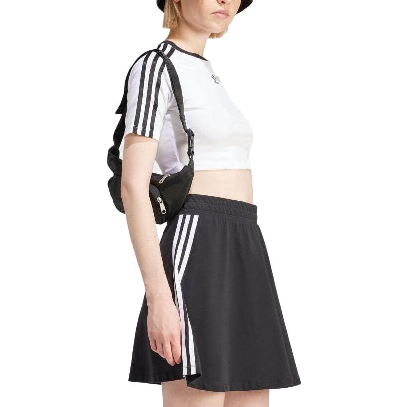 Футболка с тремя полосками, женская, белая Adidas Originals — фото 4