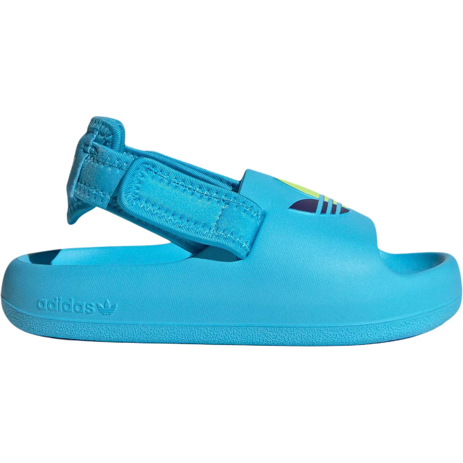 Детские сандалии ADIFOM ADILETTE Low Top Adidas Originals, синий/белый/желтый — фото 2