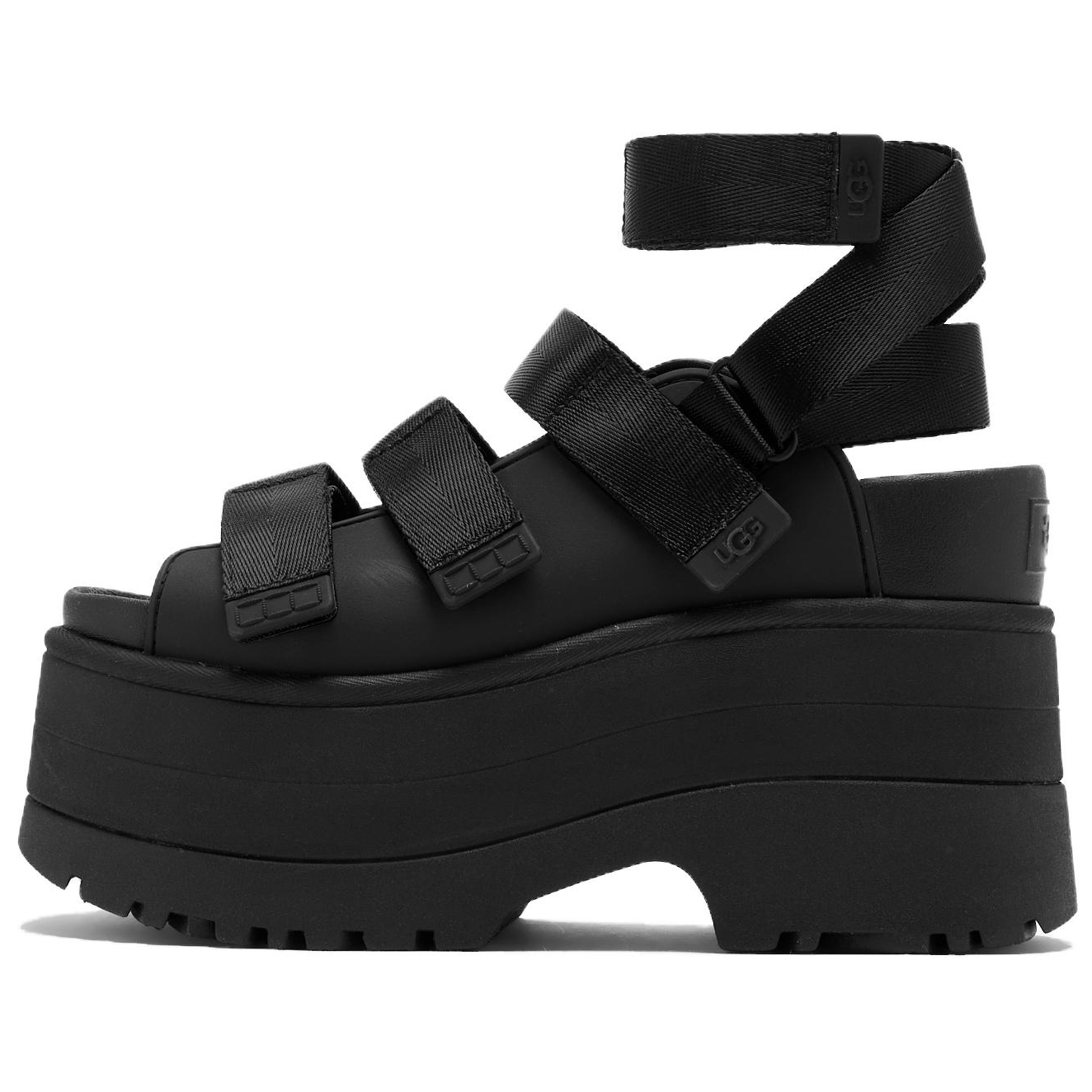 UGG Сандалии на платформе GoldenRise, черные, женские