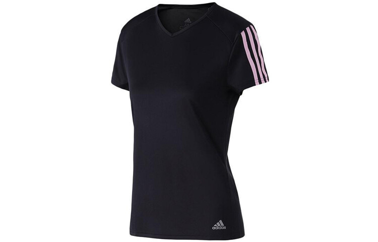 

Футболка женская черная Adidas, черный