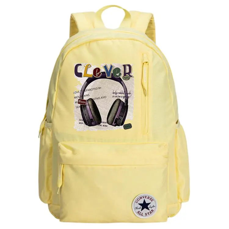 

Converse Средний унисекс рюкзак из полиэстера желтого цвета, Headphone