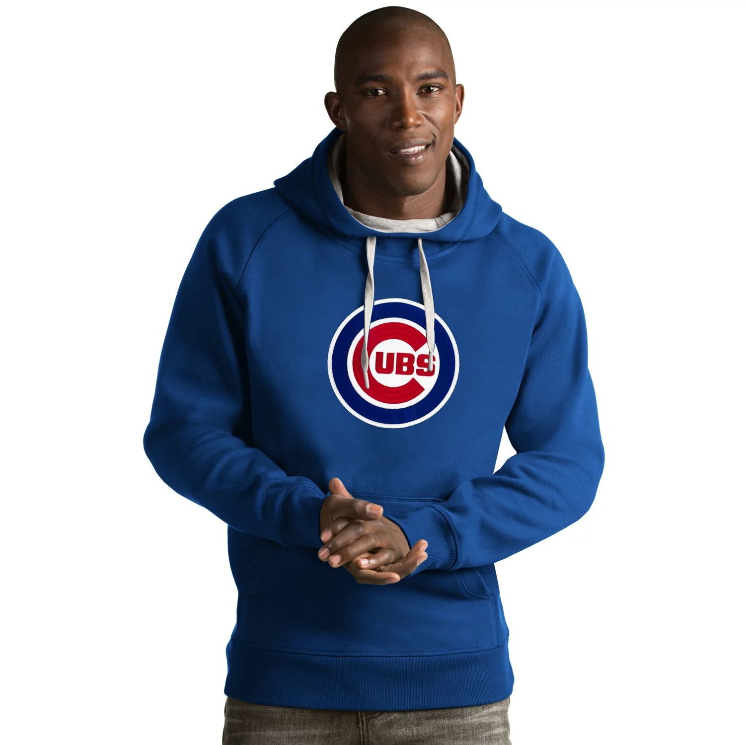 

Мужская толстовка с логотипом Chicago Cubs Victory Antigua