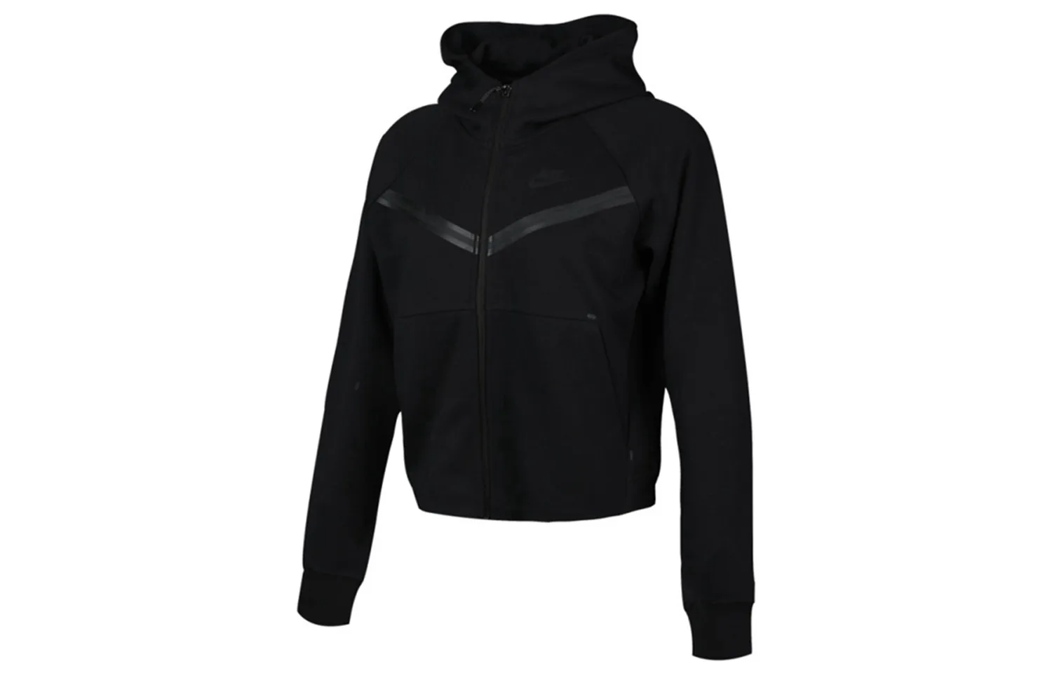 Nike Куртка с капюшоном Sportswear Tech Fleece Windrunner на молнии черная — фото 3