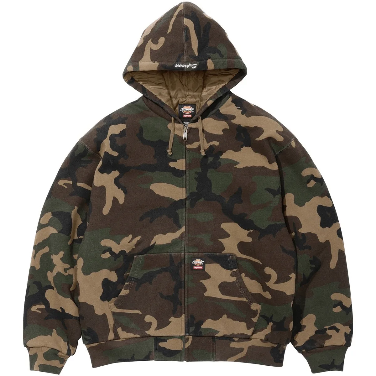 Худи Dickies с капюшоном на утеплителе Supreme, розовый — фото 3