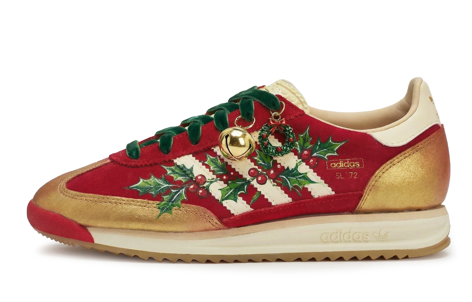 

Adidas Originals SL72 RS кроссовки Low top для бега Unisex красный, зеленый и золотой