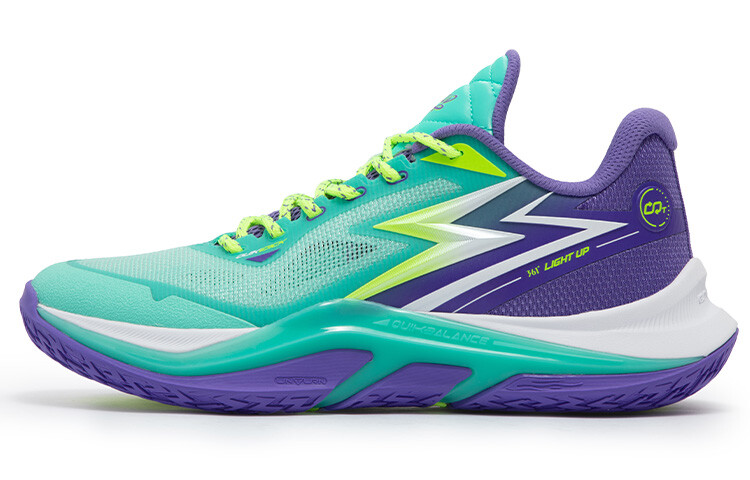 

Баскетбольные кроссовки Basketball Shoes Men Low-Top Jade Green/UV Color 361°