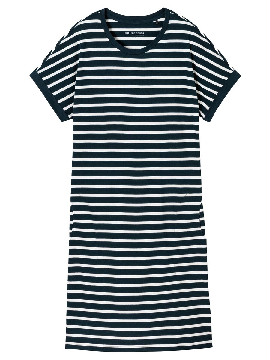 

Ночная рубашка SCHIESSER Casual Essentials, темно-синий