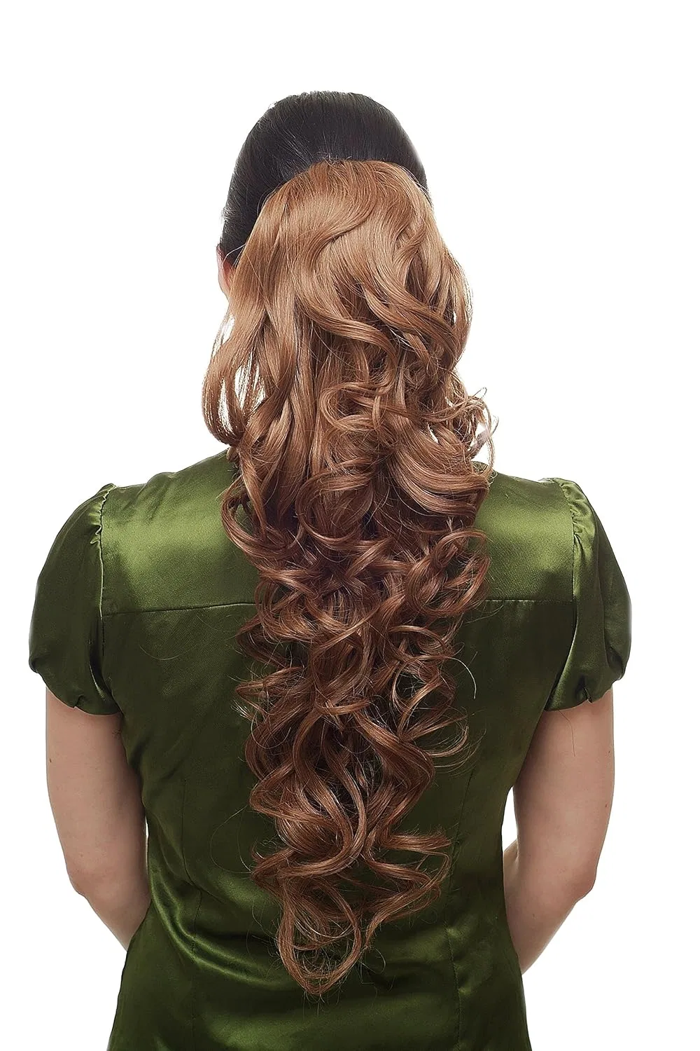 Шиньон с объемными кудрями WK03-58, 60 см, коричневый Wig Me Up, Brown (58)