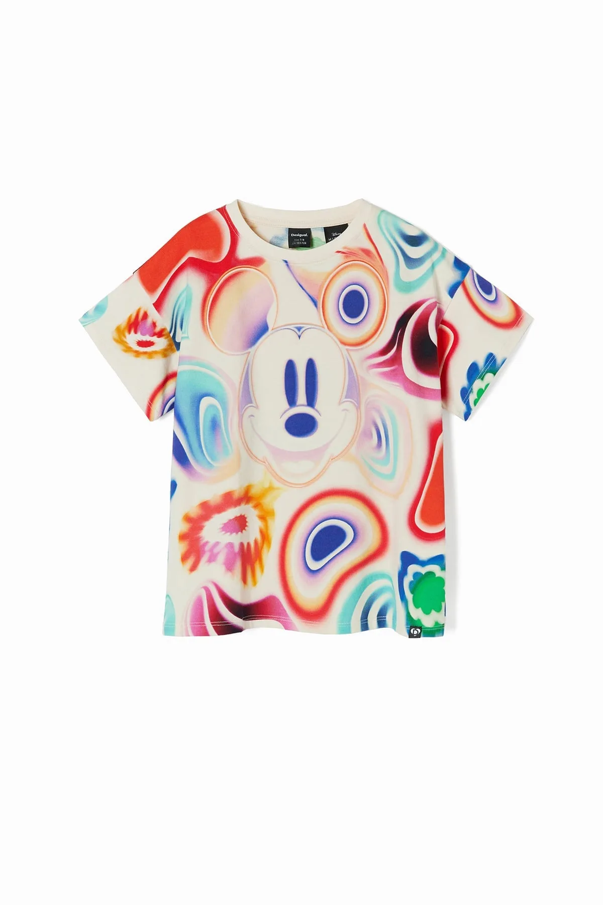 Разноцветная футболка с Микки Маусом (100-150 см) Desigual, White/1001 — фото 4